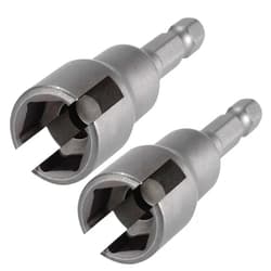 PAGOW 2pcs Power Wing Nut Driver Set, Wing Nut Drill Bit Socket Wrench Tool Set, 1/4