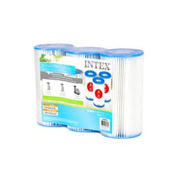 INTEX 29003E Type A Pool Filter Cartridge: For INTEX Filter Pumps – Easy-To-Clean – Dacron Paper – Efficient Filtration – Three Pack