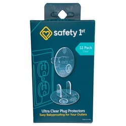 Safety 1st 12 Pack Ultra Clear Outlet Plugs