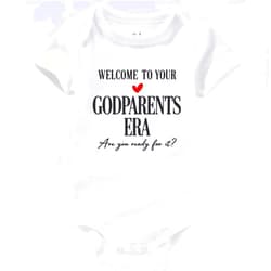 KEDFQV welcome to your godparents era baby clothes baptism outfits for boys Bodysuits