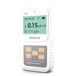 MOESAPU Geiger Counter Nuclear Radiation Detector, Professional High Accuracy Radioactive Detector Meter Beta Gamma X Ray Data Tester Marble Dosimeter (White)