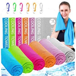 Japior 6 Pack Cooling Towels for Neck and Face 40