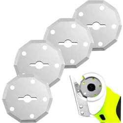 ALHXGUSLO 4-Pack Replacement Rotary Blades Compatible with Worx WX082L 4V ZipSnip Cordless Electric Scissors, WA2300 Replacement Blades (1-1/2