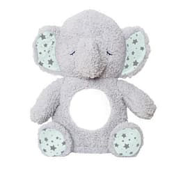 Baby Starters Soft Dreams Elephant Music and Glow Soother, Grey/Mint