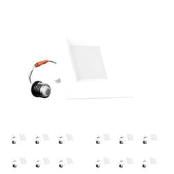 LEDMyplace.com LEDMyplace 4-inch 9W Dimmable LED Square Recessed Downlights, Pack of 12, 5000K Daylight White, 600 Lumens, Replacement of 35W, High CRI>90, Can Lights for Ceiling, Indoor Lighting for Home, Office