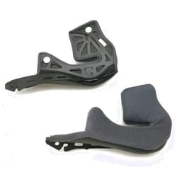 Shoei J-Cruise 2 Cheekpad Set Street Motorcycle Accessories - Black / 35mm