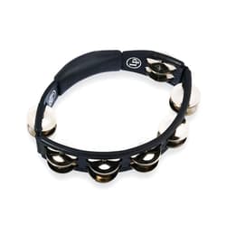 Latin Percussion LP150 Cyclops, Steel Jingles, Black, Hand Held Tambourine