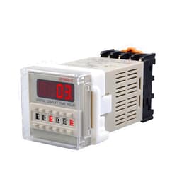 DASEB DH48S-S 12V time Relay 220VAC 24VDC Repeat Cycle SPDT with Socket DH48S Series delay Timer with Base (Color : DH48S-S, Size : 12VDC)