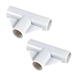 XIHIRCD 2pcs Baby Playpen Parts T-Shaped Joints, 3-Way Baby Playpen Replacement Parts T Connector 1in in Inner Diameter Baby Playpen Connectors Accessories for Baby Play Pen Yard