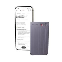 PLAUD AI Voice Recorder, PLAUD Note Voice Recorder w/Case, App Control, Transcribe & Summarize with AI Technology, Support 112 Languages, 64GB Memory, Audio Recorder for Lectures, Meetings, Calls, Black