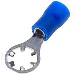 Sherco-Auto Sherco Auto USA 100 Pack - Vinyl Insulated Star Locking Ring Connector - 16-14 Gauge #10 Stud - Strong Crimps & Secure Fit - Made in USA with All-American Materials