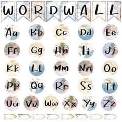 Gisgfim Word Wall Bulletin Board Set Alphabet Letter for Classroom ABC Poster Chart Sight Words Travel the World Map Border for First Grade Pre School Kindergarten Elementary Classroom Wall Decor Supplies