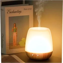 Onaboviva Glass Essential Oil Diffuser, 180ml Ultrasonic Aroma Diffusers for Essential Oil Large Room Diffuser, Auto-Off Timer Night Light for Gift Home Office Bedroom