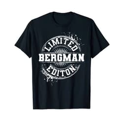 Personalized Last Name Custom Lover Christmas Team BERGMAN Funny Surname Family Tree Birthday Reunion Gift Idea T-Shirt