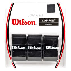 WILSON Sporting Goods Ultra Wrap Tennis Overgrip (3-Pack), Black (WRZ403000)