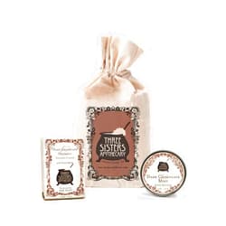 Three Sisters Apothecary Fine Handmade Soaps & Sundries Three SIsters Apothecary Muslin Gift Set - Bar Soap and Body Butter (Dark Chocolate)