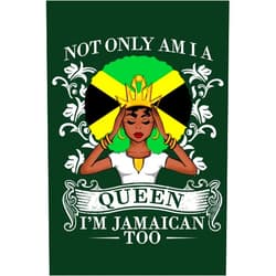 By Sandra Prints Mcdyess (Author) Not Only Am I A Queen I'm Jamaican Too: Jamaica Flag Black Girl Magic Blank Lined Notebook