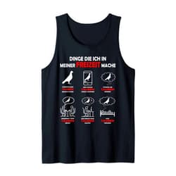 Taubenzucht Zubehör Taubenzüchter Geschenk Racing Pigeons | What I do in Leisure | Pigeon Breeders Tank Top