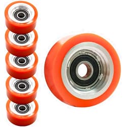 KOLEOLL 6 Pack 70298701P Roller And Seal Kit Compatible with HUEBSCH Speed Queen IPSO Dryer Support Roller Bearing 70568201 AP6240652 70052601 70052601P