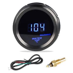 WATERWICH Water Temperature Gauge Water Temp Thermometer Meter Kit 104-302℉ DC12V 2inch 52mm with Thread NPT 1/8