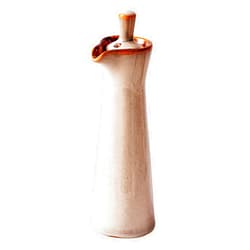LINWIN Ceramic Olive Oil Dispenser Bottle, Suitable for Storage Of Oil, Vinegar, Soy Sauce, 120ml / 4oz - Beige