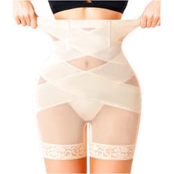 Nebility Shapewear Tummy Control Body Shaper High Waisted Butt Lifting Panties Shapewear Shorts Thigh Slimmer