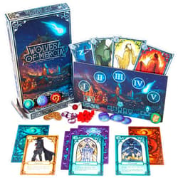 Brybelly Wolves of Mercia - Ultimate Werewolf Social Deduction Strategy & Murder Mystery Board Game - 49 Jumbo Tarot Cards - Thrilling Large Group Game for 5-16 Players for Parties & Family Game Night