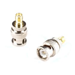 THE CIMPLE CO Gold SMA Female to BNC Male Adapter - 25 Pack Coupler - Male to Female Coaxial (RF) Connector, Compatible with RF, SDI, HD-SDI, CCTGV, Camera