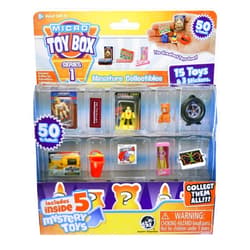 Micro Toybox COLLECTABLES 15 Pack- Styles Vary Mini Toys to Collect, swap, Display with Surprise Pack Design 5 Toys Inside 5101-15