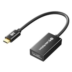 Cable Matters 32.4Gbps Unidirectional USB C to DisplayPort 1.4 Adapter, 4K@240hz, 8K@60hz, and HDR Support - Thunderbolt 4 / USB4 Compatible with iPad Pro, iPhone 16/15 Pro, MacBook, XPS, Surface