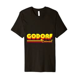 Köln Godorf Colonia Retro und Vintage Design Kölner Viertel und kölsches Karneval Veedel Premium T-Shirt