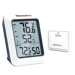 ThermoPro TP60 Digital Hygrometer Indoor Outdoor Thermometer Wireless Temperature and Humidity Gauge Monitor Room Thermometer with 500ft/150m Range Humidity Meter