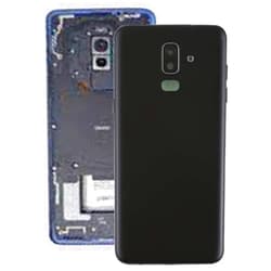 ZHANGJIALI JIALIZ Mobile Accessories Replacement Housing Battery Back Cover Back Cover with Side Keys & Camera Lens for Galaxy J8 (2018), J810F/DS, J810Y/DS, J810G/DS(Black) (Color : Black)