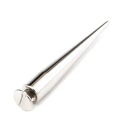 Uviviu 20Pcs 55mm Spikes for Clothing, Long Metal Cone Rivet for Leather Crafts Jacket Shoes Punk DIY (55MMX20Pcs, Silvery)