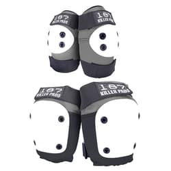 187 Killer Pads Knee Pads, Elbow Pads Combo Pack, Grey, Large/X-Large