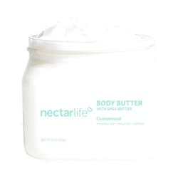 Nectar Bath Treats Body Butter, Whipped Shea Butter, Large Unscented Body Cream for Moisturizing Dry Skin, Hydrating Vegan Shea Lotion for Women, 16 oz. (Fragrance Free, Large)