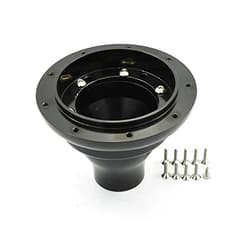 Flashpower Steering Wheel Adapter 9 bolt Boss Kit Black Compatible with Austin Mini MK1-2-3, Triumph R3, Morris Minor