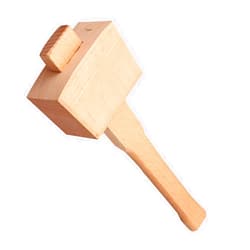 KENGAA Double-Sided Hammer Geological Hammer Beech Woodworking Hammers,Very Suitable Fit for Solid,Non-Damaged Impact Transportation (Color : L)