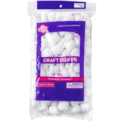 Creativity Street White Craft Fluff, 100 per Pack