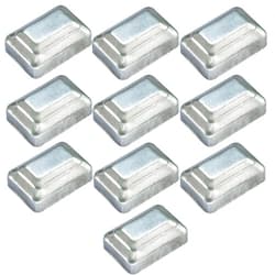 MOZX Fence Post Cap,Toppers for Fence Posts,10 Pcs Pyramid Acorn Fence Top Finials, Galvanized Steel Decorative Heavy Duty Pressed Steel Caps(40x80mm)