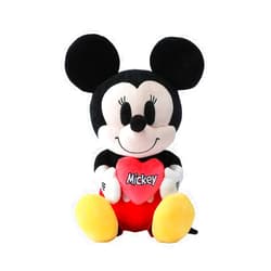 MINISO Disney Holding-Heart Plush Toy Mickey Mouse Cuddly Companion for Magic Hugs and Collectible Joy