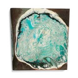 Canvas Lab Canvas Wall Art Decor by Canvas Lab - Atlantis I by the Artist Alicia Ludwig – Size: 14 x 14 in - Art subject: Abstract,Contemporary