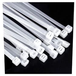 BAIJIAER Large zip ties 24 inch white heavy duty zip ties for outdoor use 50 pcs strong extra long cable ties big industrial plastic tie wraps