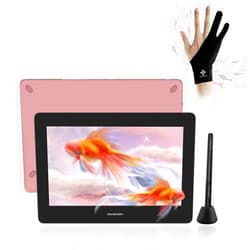 GAOMON GOMON PD1220 （Terra Red） 11.6’’ Pen Display 86% NTSC Full Laminated Graphics Drawing Tablet with Tilt Support 8192 Levels Passive Stylus, Compatible with Windows & Mac &Android
