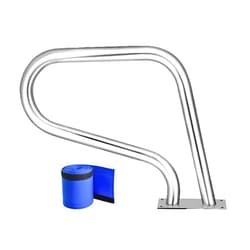 Ontihang Pool Handrails Easy to Install Pool Hand Rail with Grip Cover 330lbs Load Capacity 304 Stainless Steel Swimming Pool Handrail Height 22.5