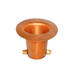 Monarch Rain Chains 25034 Pure Copper Gutter Adaptor with Brass Bolt for Rain Chain Installation, Large Adapter