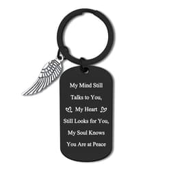 Dabihu Memorial Keychain Gifts Sympathy Gift for Loss of Father Mother Grandpa Grandma Baby Loss Gift In Memory Loss of Family Friends Bereavement Gift Remembrance Keepsake Gift Memorial Keychain Keyring