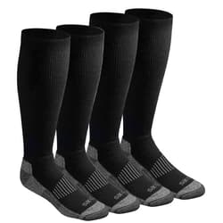 Dickies Men's Light Compression Comfort Over-The-Calf Socks, Available in M-XXL (2, 4 Pairs)