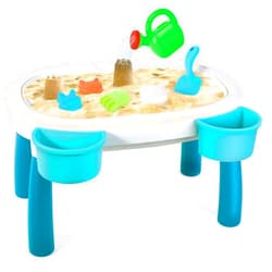 deAO Sand Water Table for Kids, 2 in 1 Sand Table and Water Play Table Beach Toys for Kids Boys Girls,Outdoor Activity Sensory Play Table