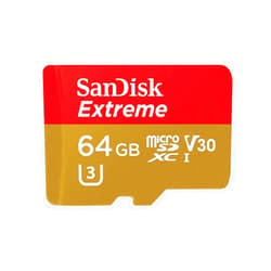 SanDisk Extreme 64GB microSDXC UHS-I Card with Adapter - SDSQXVF-064G-GN6MA